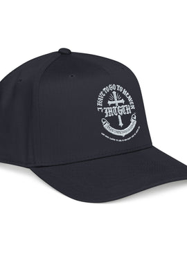 Anchor & Wave Baseball Cap — Nautical Embroidered Mid Profile Hat