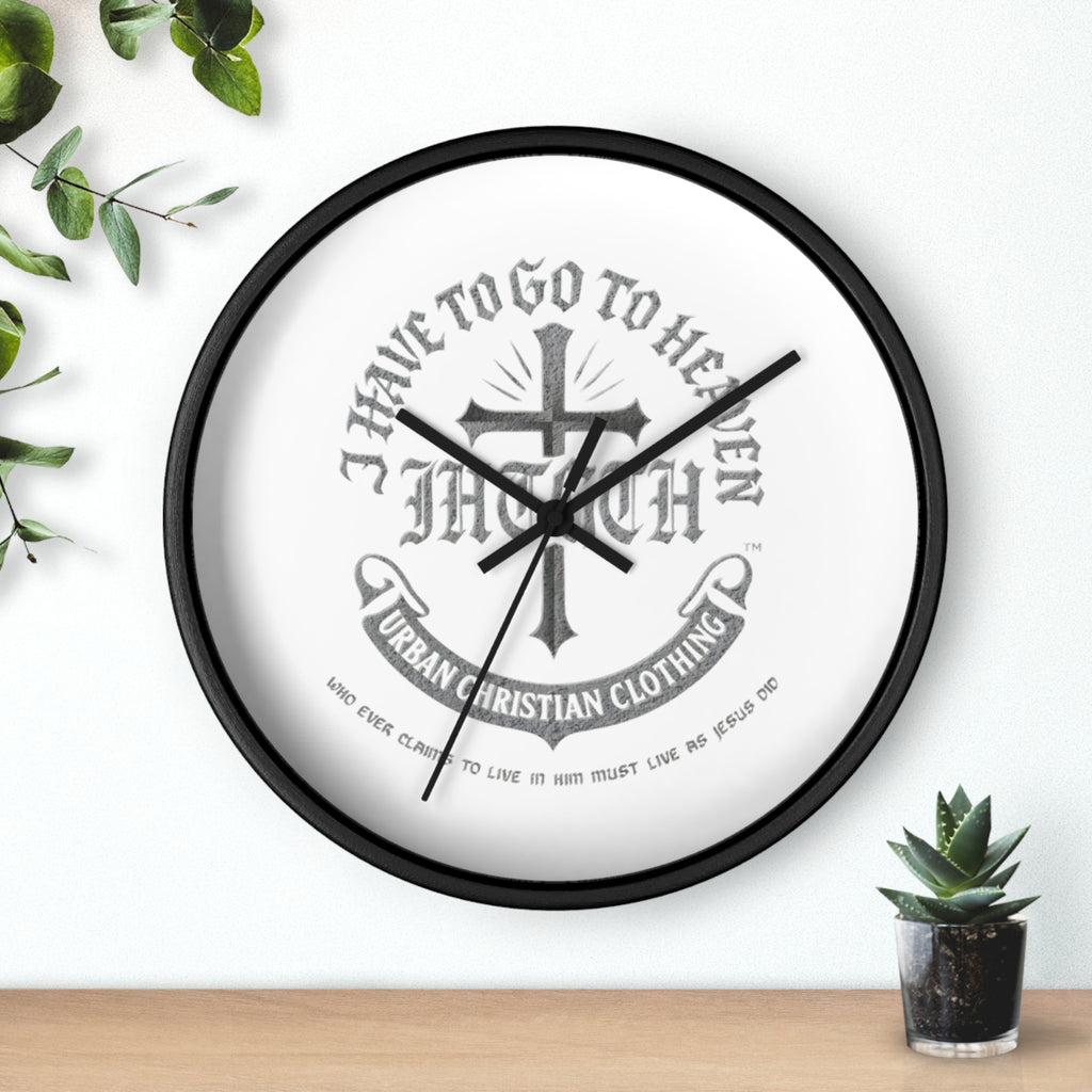 Christian Cross Wall Clock — 