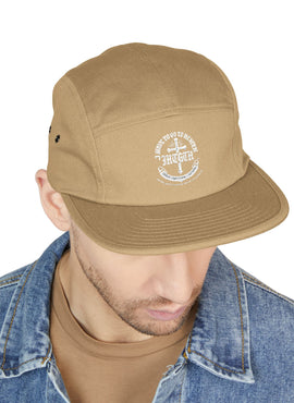 Embroidered Anchor 5-Panel Cap — Vintage Nautical Hat